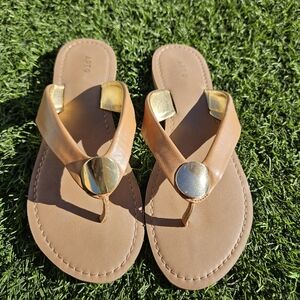 Apt. 9 Womens Slip-On Flip Flop Sandals Size 7 Open Toe